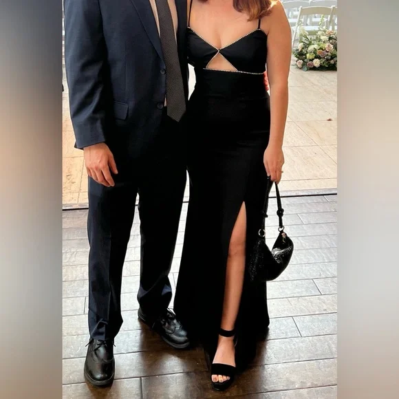 Bloomingdale's | Dresses | Bloomingdales Black Cutout Formal Dress |  Poshmark